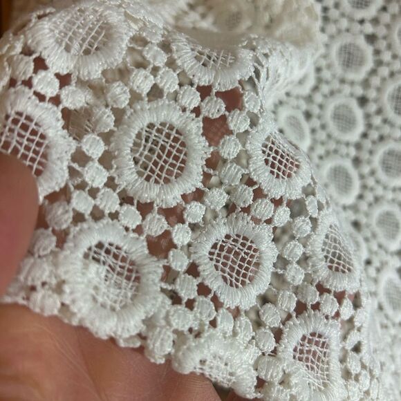 H&M Crochet White Lace Women's Blouse Size 6 - Picture 7 of 16
